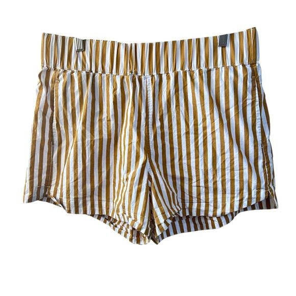 AYR Staycation Shorts Yellow & White Stripes X-Large Gently Used Preppy Retro - Picture 4 of 7